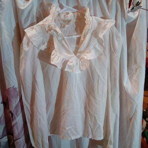 James Reva white ruffle blouse size 7/8